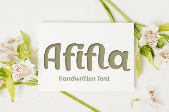 Afifla: A Friendly Handwritten Font for Editorial Design