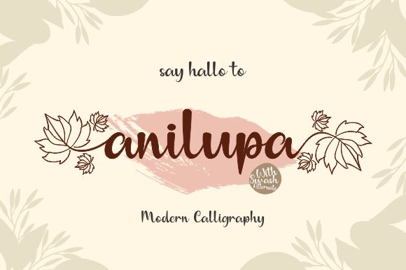 Anilupa: A Handwritten Font That Breathes Life Into Your Creations