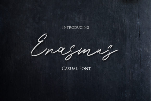 Erasmus: A Script Font for Elegant Web Design