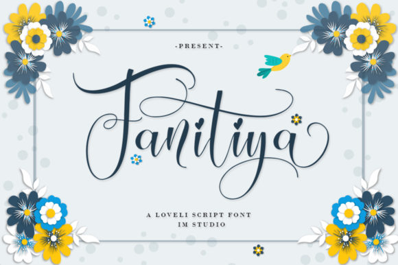Font That Feels Like a Handwritten Signature: Fanitiya