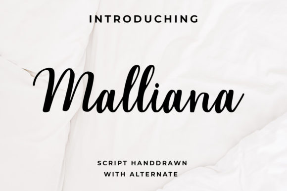 Malliana: A Script Font with Subtle Elegance