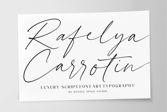 Rafelya Carrotin: A Font for Handmade Magic