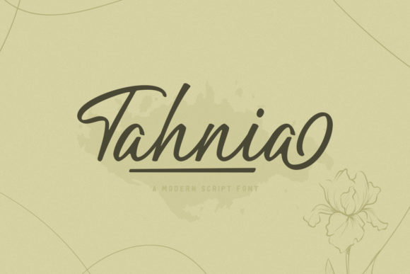 Tahnia: A Handwritten Font for Editorial Design