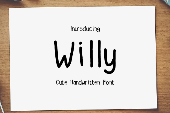 Willy: A Handwritten Font That Brings Warmth to Branding